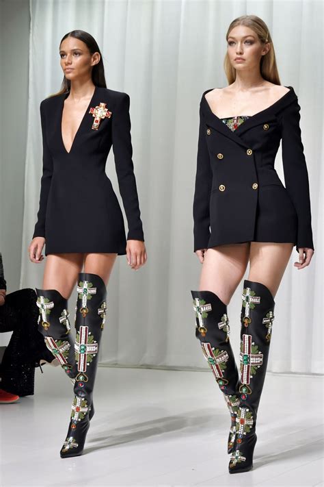 gigi hadid versace boots|gigi hadid versace virtual show.